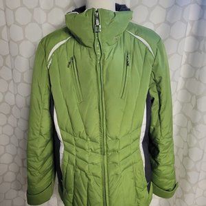 Zero Xposur Women’s Ski Winter Coat Jacket Size: Large Green Down/Feather Fill
